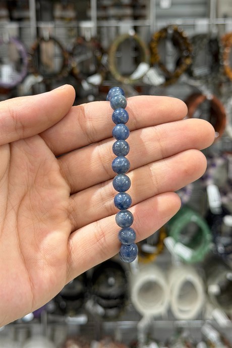 Safir Taşı Küre Kesim Doğal Taş Bileklikler [AA]