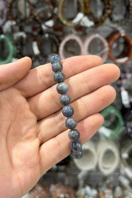 Safir Taşı Küre Kesim Doğal Taş Bileklikler [AA]