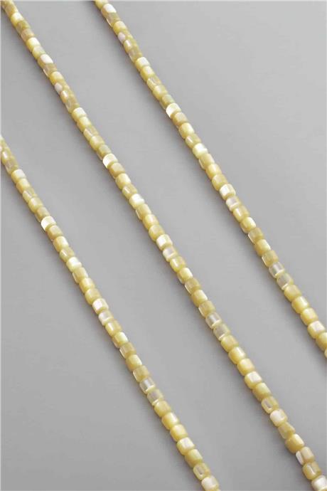 Sedef Taşı Kahverengi 3x5mm Doğal Taş Dizi