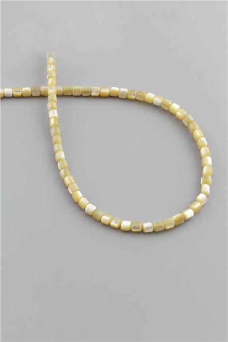 Sedef Taşı Kahverengi 3x5mm Doğal Taş Dizi