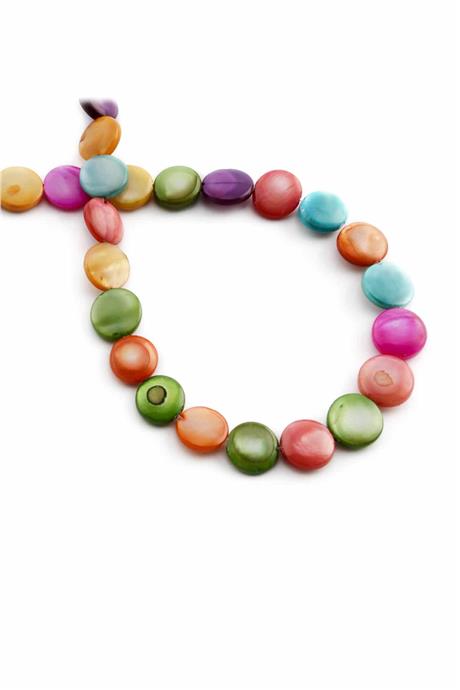 Sedef Doğal Taş Parlak Mor Yassı Amorf Kesim 9mm Dizi [AA]