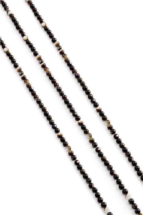 Sedef Taşı Küre Kesim Parlak Beyaz 3mm Doğal Taş Dizi [AA]