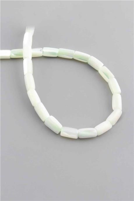 Sedef Taşı Su Yeşili 6x10mm Doğal Taş Dizi