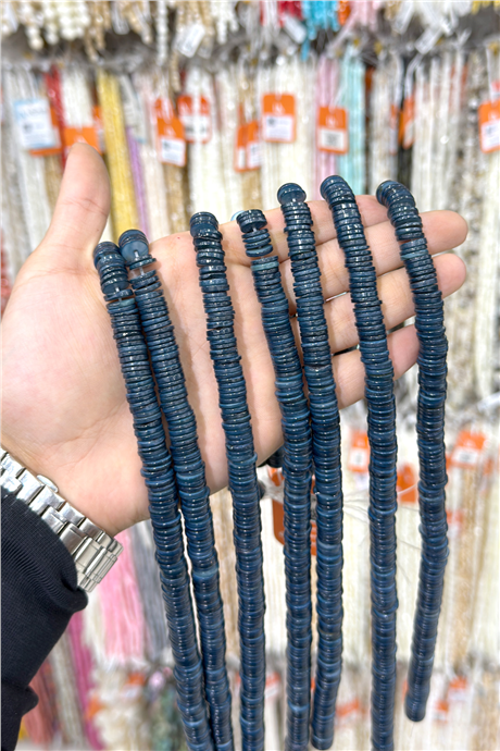 Sedef Taşı 10x2mm Rondela Kesim Doğal Taş Diziler