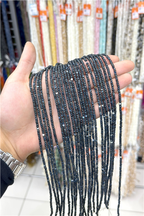 Sedef Taşı Rondela Kesim 3x1mm Doğal Taş Dizi