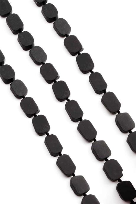 Shungit Doğal Taş Mat Oval Kesim 12x15mm Dizi [AA]