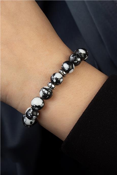 Sıkma Doğal Taş Küre Kesim 8mm Bileklik