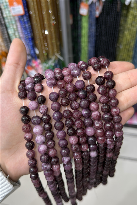 Sıkma Garnet Taşı 10mm Doğal Taş Dizi