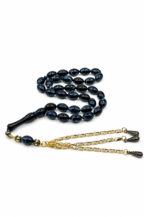 Sıkma Katalin Kehribar Arpa Kesim 33 lu Tesbih