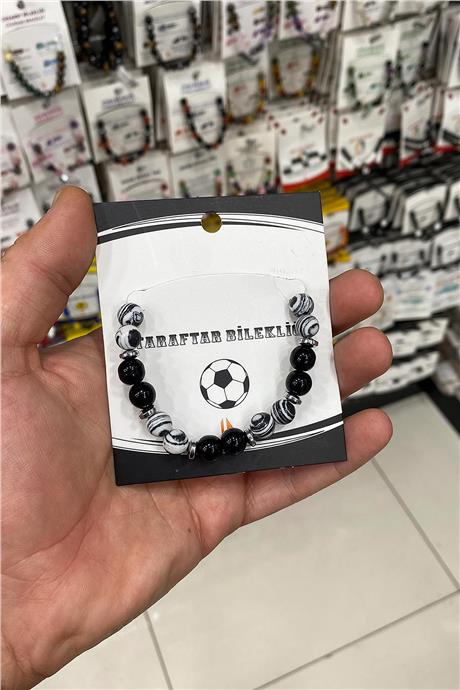 Sıkma Malakit Cam Oniks Doğal Taş Taraftar Bilekliği