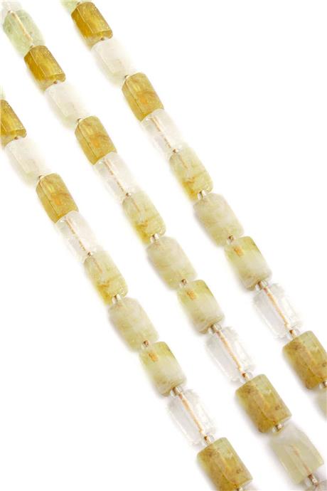 Sitrin Doğal Taş Parlak Silindir Kesim 7x12mm Dizi [AA]