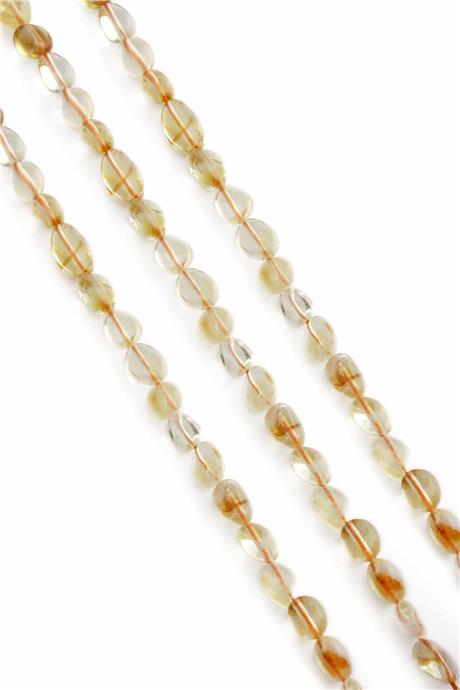 Sitrin Doğal Taş Tımbıl Kesim 6X8mm Dizi