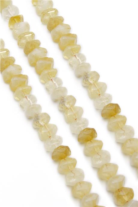 Sitrin Doğal Taş Faset Amorf Kesim 6x8mm Dizi