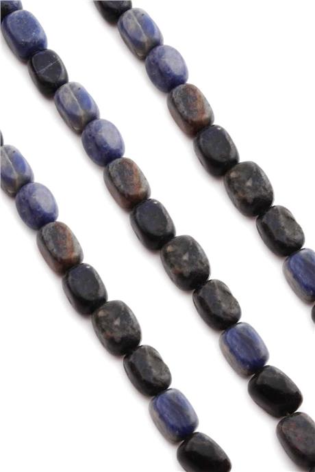 Sodalit Doğal Taş Dikdörtgen Kesim 10X14mm Dizi