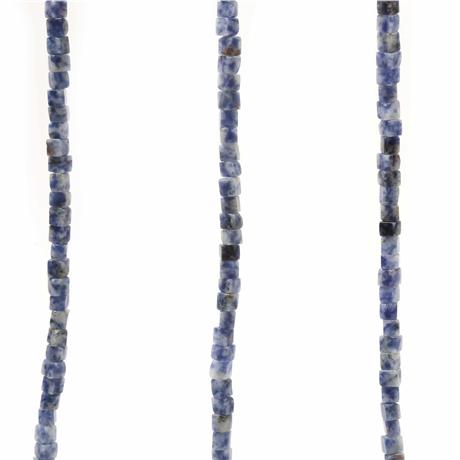 Sodalit Doğal Taş Küp Kesim 6x6mm Dizi