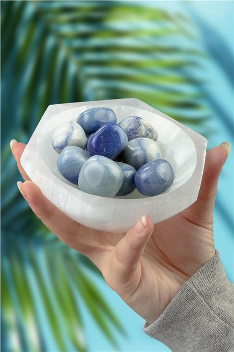 Sodalit Taşı Tamburlanmış Kütle - 100 Gram