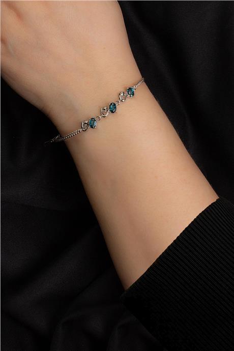 Topaz Doğal Taş Zincir Bileklik