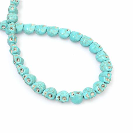 Turkuaz Doğal Taş Kuru Kafa 10mm Dizi