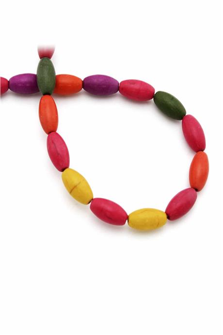 Sıkma Turkuaz Arpa Kesim Karışık 6mm Doğal Taş Dizi