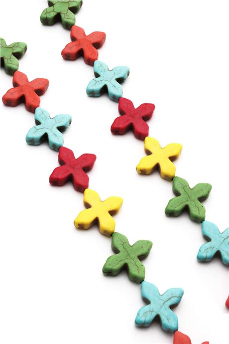 Turkuaz Sıkma Artı Kesim Karışık 2mm Dizi