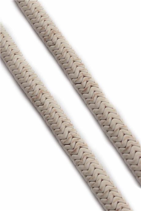 Turquoise Squeezing Natural Stone White Washer Cut 10x3mm String Of Beads