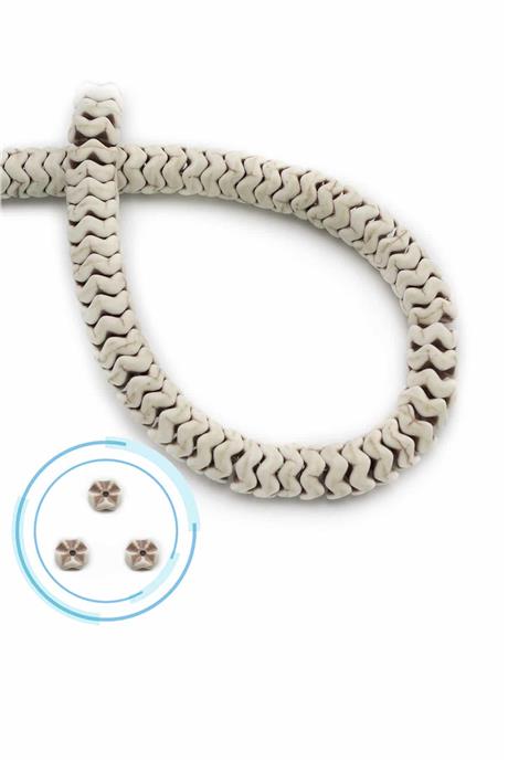 Turkuaz Sıkma Doğal Taş Parlak Beyaz Rondela Kesim 8x3mm Dizi [B+]