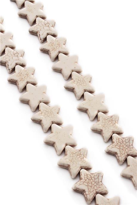 Sıkma Turkuaz Beyaz 20x5mm Doğal Taş Dizi
