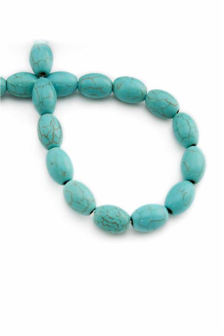 Turkuaz Sıkma Elips Kesim 8mm Dizi