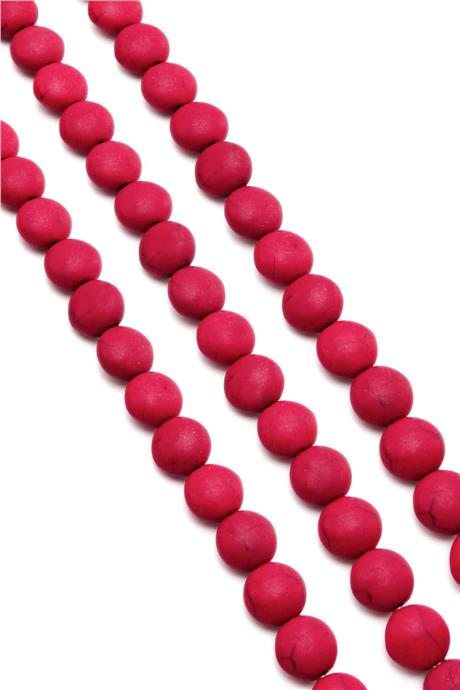 Turkuaz Sıkma Kırmızı Daire Kesim 10x6mm Dizi