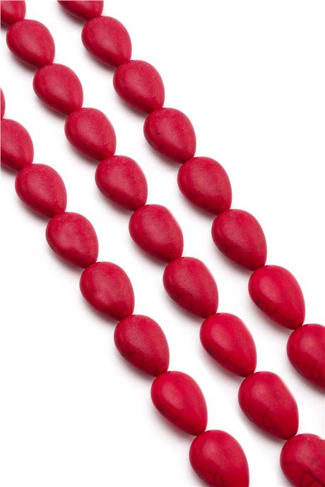 Sıkma Turkuaz Damla Kesim Karışık 13x18mm Doğal Taş Dizi
