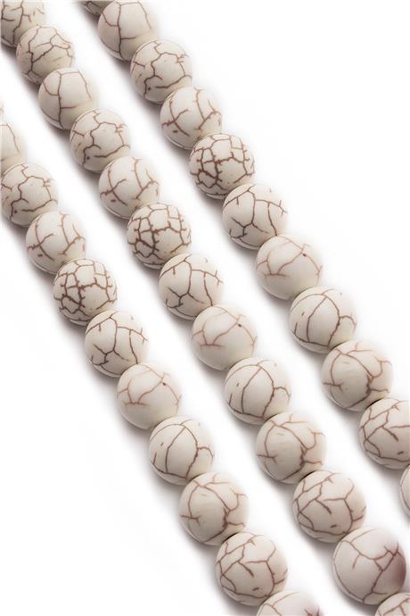 Turkuaz Sıkma Küre Kesim Beyaz 14mm Dizi