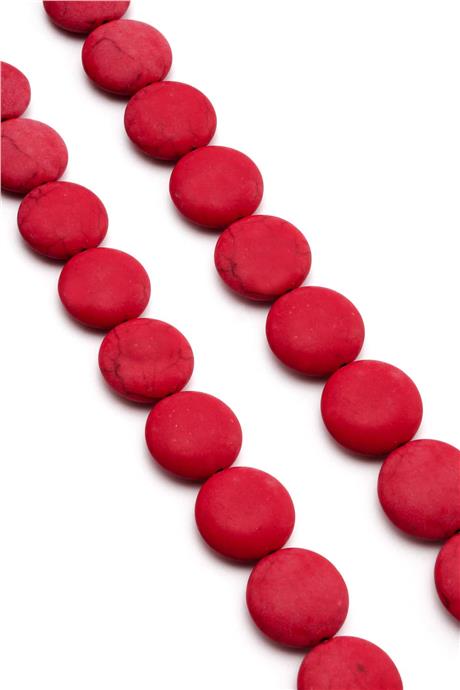 Turkuaz Sıkma Oval Kesim Kırmızı 18mm Dizi