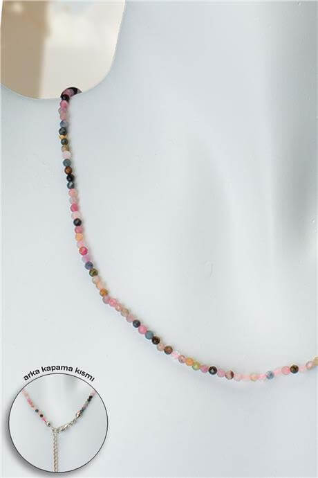 Turmalin Doğal Taş Kristal Küre Kesim 2mm Kolye