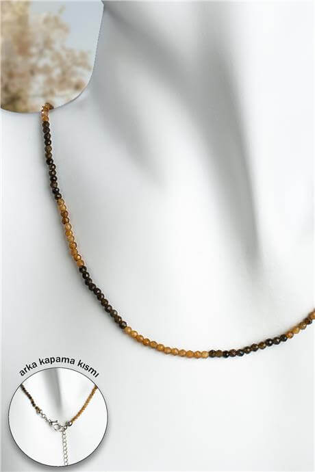 Turmalin Doğal Taş Sarı Faset Küre Kesim 2mm Kolye