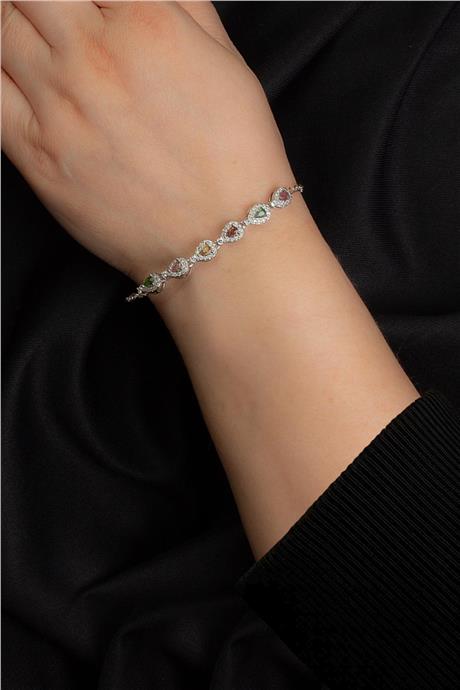 Turmalin Doğal Taş Zincir Bileklik