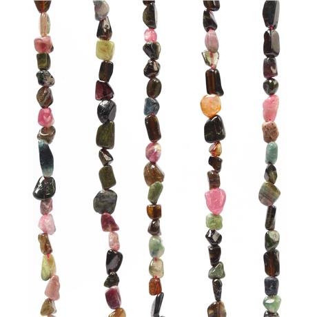 Turmalin Taşı Parlak Tımbıl Kesim 6x6mm Dizi [AA]