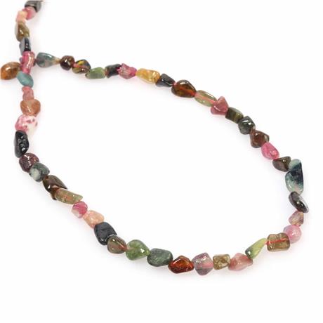 Turmalin Taşı Parlak Tımbıl Kesim 6x6mm Dizi [AA]