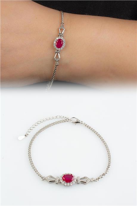 Yakut Doğal Taş Zincir Bileklik