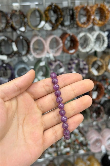 Yakut Taşı Küre Kesim Doğal Taş Bileklikler [AA]