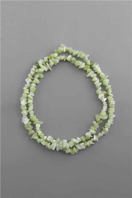Olivin Kırık Taş Orta Boy Parlak 5x8mm Doğal Taş Dizi