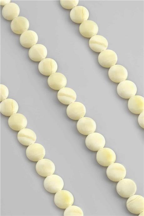 Jade Natural Stone Circle Cut 12mm String Of Beads