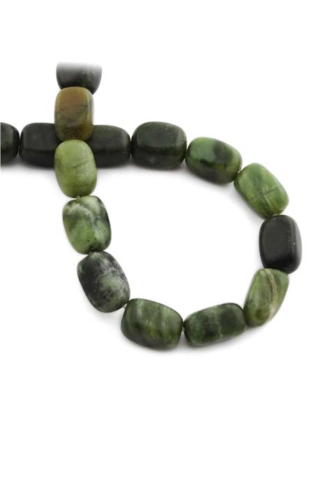 Jade Natural Stone String Of Beads 10x14mm