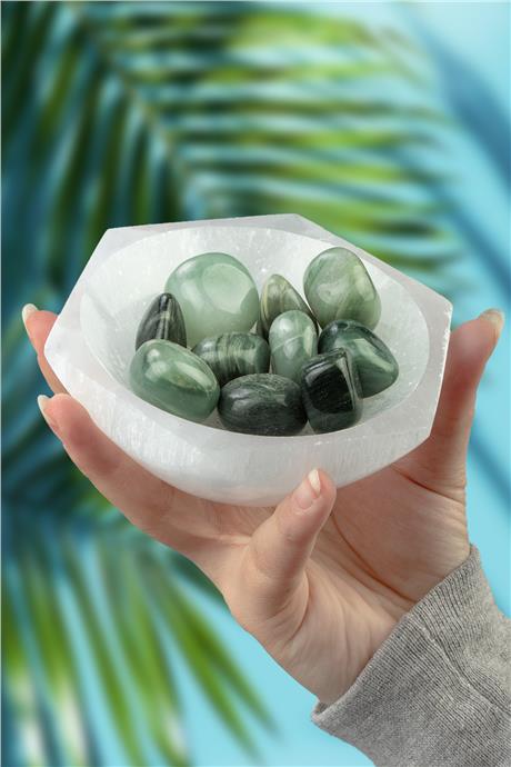 Yeşim Taşı Tamburlanmış Kütle - 100 Gram