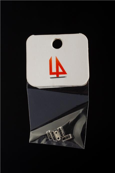 Zirkon Antik Gümüş Dikdörtgen Çift Delik 6x2mm Takı Aparatı