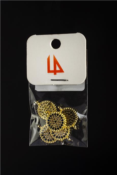 Zirkon Gold - Beyaz Baget Kesim 10x12mm Takı Aparatı