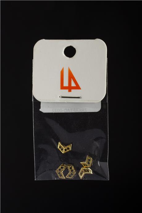 Zirkon Gold Çavuş 6x4mm Takı Aparatı