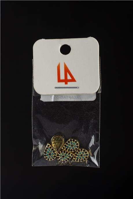Zirkon Gold Damla 7mm Takı Aparatı