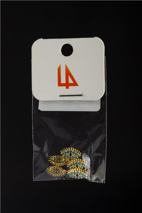 Zirkon Gold Göz 7mm  Takı Aparatı