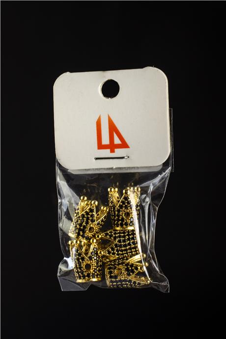 Zirkon Gold Kral Tacı 8x13mm Takı Aparatı