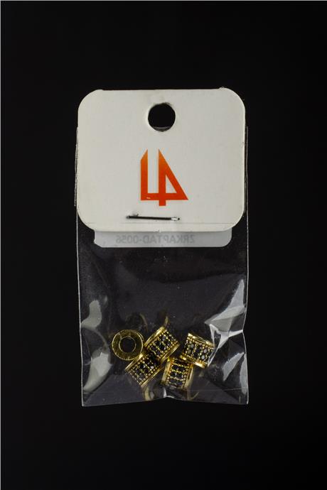 Zirkon Gold Silindir Geniş Delik Takı Aparatı